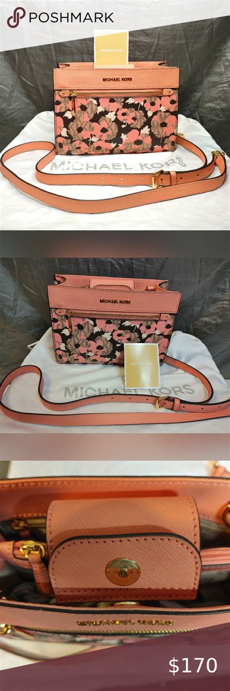 michael kors hailee crossbody bag peach|Michael Kors Saffiano Leather Hailee XS Satchel Crossbody Bag .